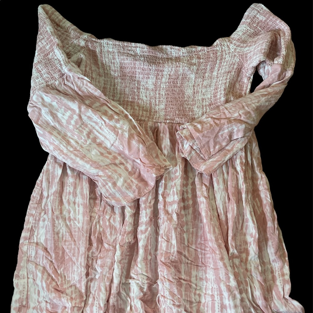 Torrid Pink Smocked Off-Shoulder Top